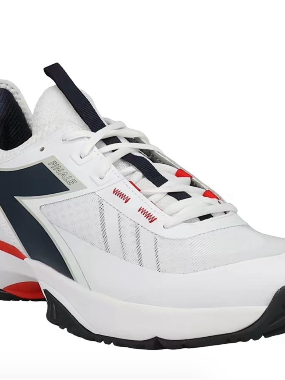 Diadora White Navy Red Men's Performance Sneakers